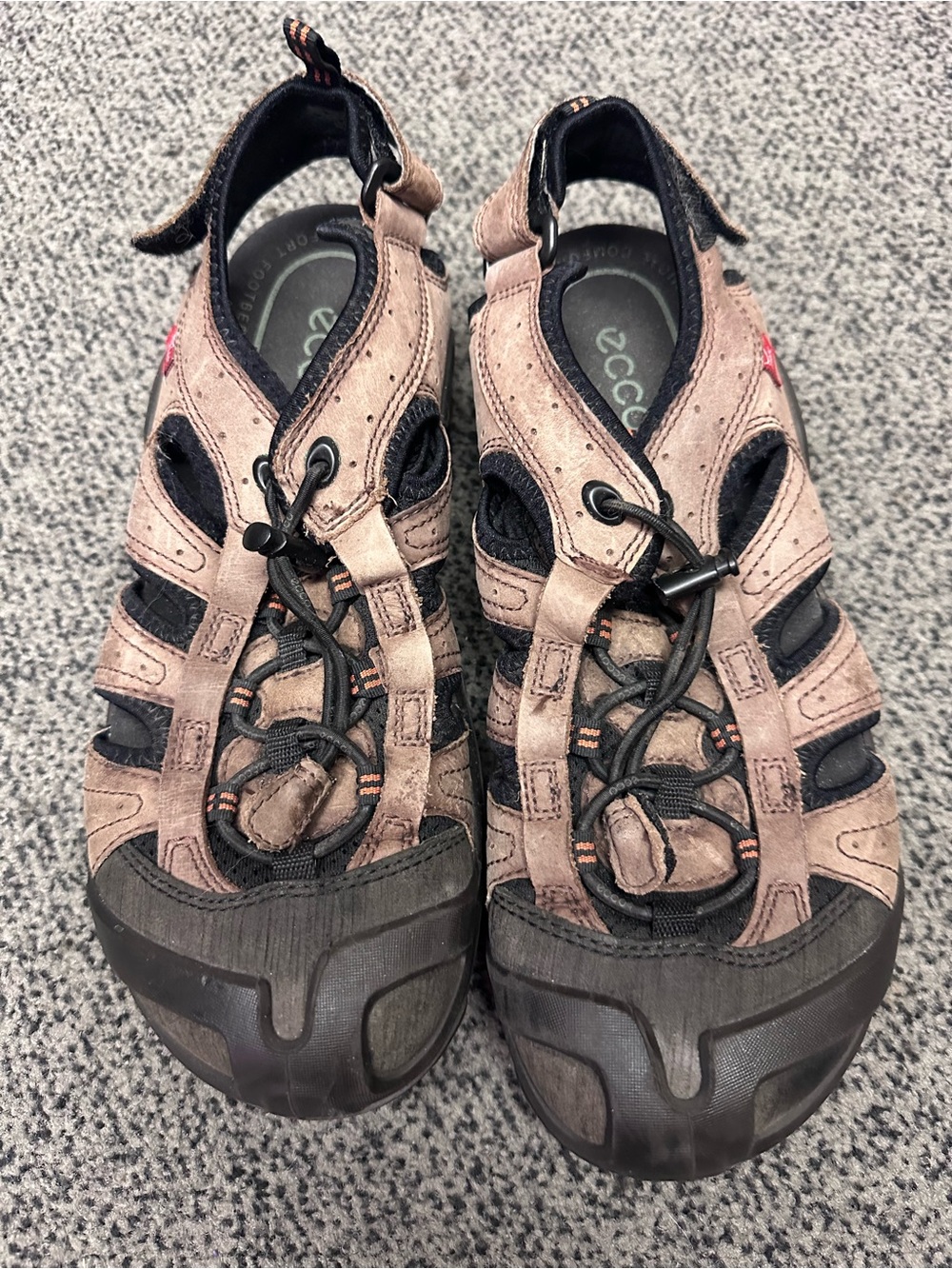 ECCO Men's Cerro Receptor yak leather Closed-Toe Fisherman hiking Sandals 10